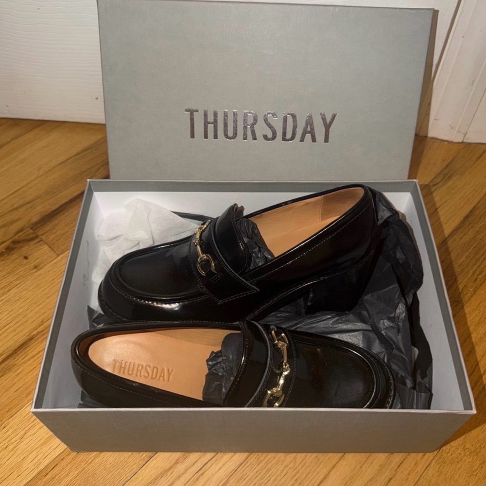 Thursday Boot Co High Heel Penny loafers w horsebit - Picture 4 of 12